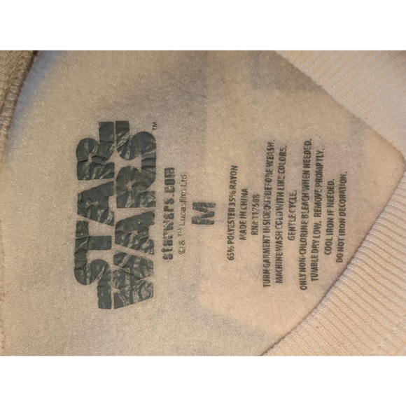 Women's Star Wars Grogu Off-White Sweatshirt M - Picture 2 of 4